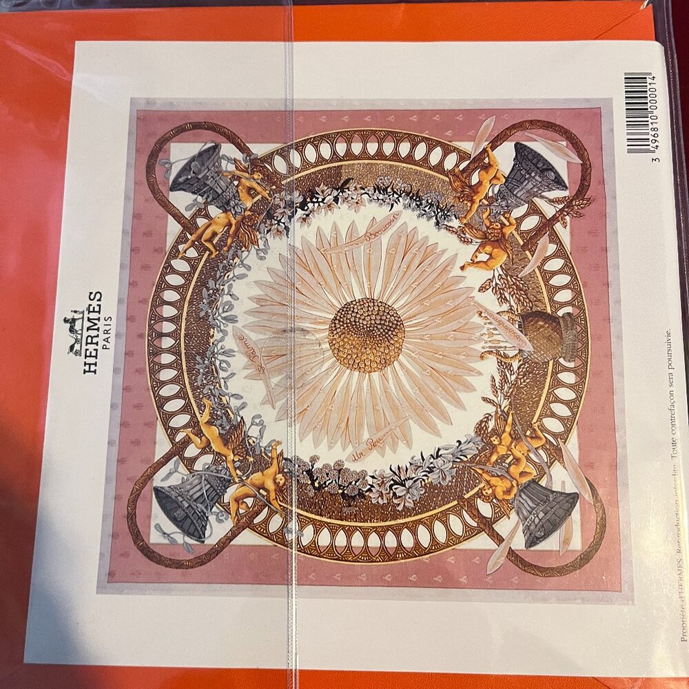 Hermes scarf: bells and angels